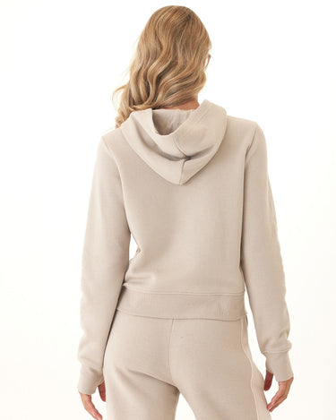 Tyra Triblend Fleece Quarter Zip Hoodie Womens Outerwear Sweatshirt Threads 4 Thought 