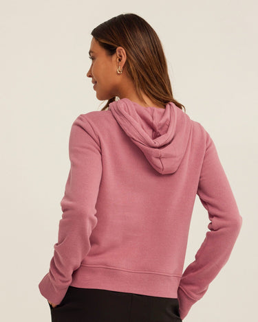 Tyra Triblend Fleece Quarter Zip Hoodie Womens Outerwear Sweatshirt Threads 4 Thought 