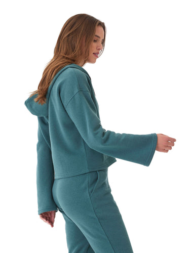 Raychelle Triblend Fleece Pocket Hoodie Womens Outerwear Sweatshirt Threads 4 Thought