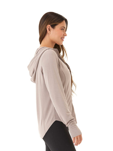 Ophelia Feather Fleece Zip Hoodie Womens Outerwear Sweatshirt Threads 4 Thought