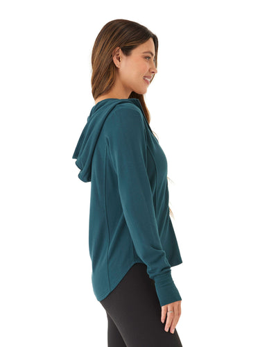 Ophelia Feather Fleece Zip Hoodie Womens Outerwear Sweatshirt Threads 4 Thought 