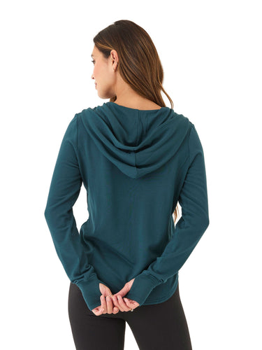 Ophelia Feather Fleece Zip Hoodie Womens Outerwear Sweatshirt Threads 4 Thought 