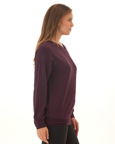 Merida Feather Fleece Asymmetrical Tunic Womens Tops Long Shirt Threads 4 Thought 