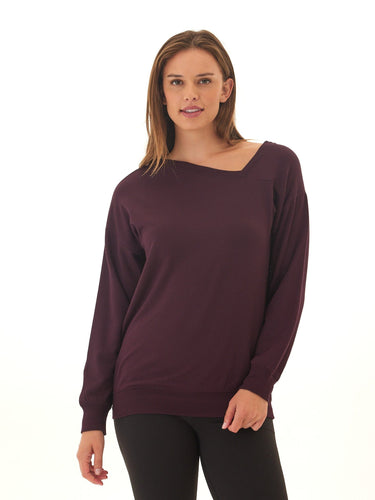 Merida Feather Fleece Asymmetrical Tunic Womens Tops Long Shirt Threads 4 Thought 