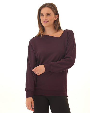 Merida Feather Fleece Asymmetrical Tunic Womens Tops Long Shirt Threads 4 Thought 