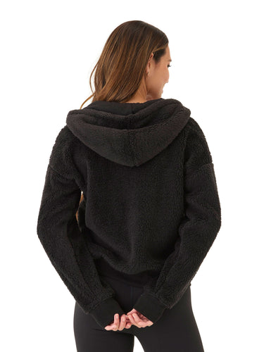 Izara Sherpa Full Zip Hoodie Womens Outerwear Jacket Threads 4 Thought 