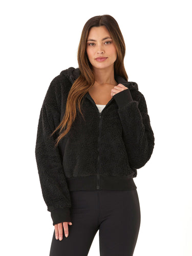 Izara Sherpa Full Zip Hoodie Womens Outerwear Jacket Threads 4 Thought