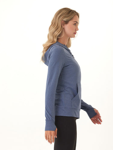 Gretchen Quarter Zip Luxe Jersey Hoodie Threads 4 Thought