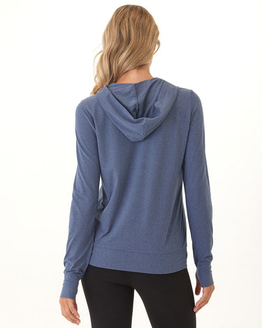 Gretchen Quarter Zip Luxe Jersey Hoodie Threads 4 Thought 