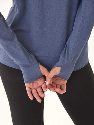 Gretchen Quarter Zip Luxe Jersey Hoodie Threads 4 Thought 