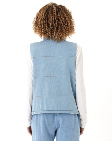 Malia Denim Terry Puffer Vest Threads 4 Thought 