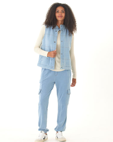 Daphnie Denim Terry Cargo Jogger Womens Bottoms Pants Threads 4 Thought 