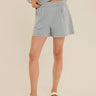 Jessamina Denim Terry Pleated Short Womens Bottoms Shorts Threads 4 Thought 