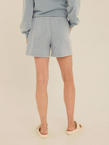 Jessamina Denim Terry Pleated Short Womens Bottoms Shorts Threads 4 Thought 