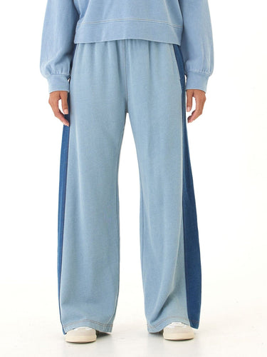 Dorothy Denim Terry Contrast Panel Pant Womens Bottoms Pants Threads 4 Thought