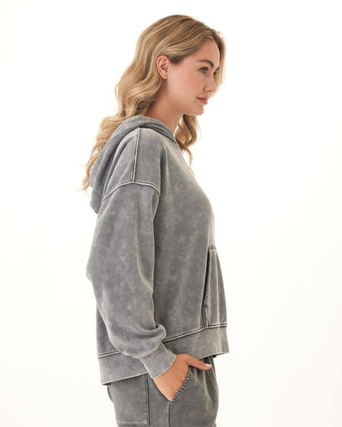 Marcellina Mineral Wash CVC Fleece Pullover Hoodie Threads 4 Thought 