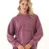 Marcellina Mineral Wash CVC Fleece Pullover Hoodie Threads 4 Thought 