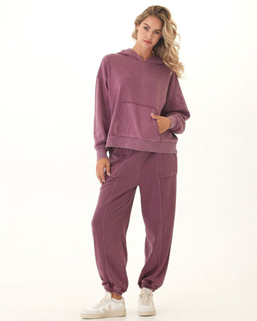 Marcellina Mineral Wash CVC Fleece Pullover Hoodie Threads 4 Thought 