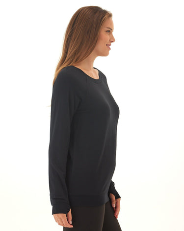 Priscilla Feather Fleece Raglan Sweatshirt Threads 4 Thought 