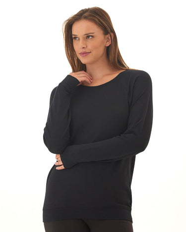 Priscilla Feather Fleece Raglan Sweatshirt Threads 4 Thought 