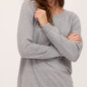 Priscilla Feather Fleece Raglan Sweatshirt Womens Tops Long Shirt Threads 4 Thought 