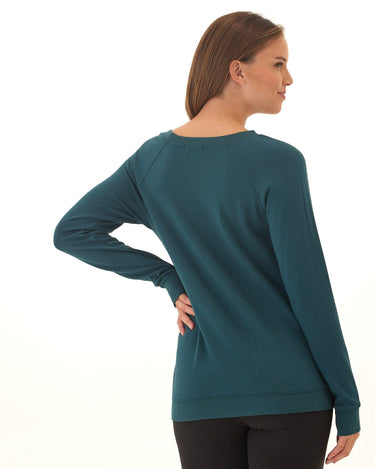 Priscilla Feather Fleece Raglan Sweatshirt Womens Tops Long Shirt Threads 4 Thought 