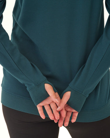 Priscilla Feather Fleece Raglan Sweatshirt Womens Tops Long Shirt Threads 4 Thought 