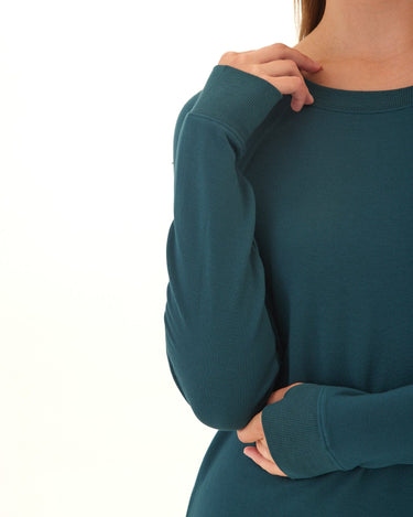 Priscilla Feather Fleece Raglan Sweatshirt Womens Tops Long Shirt Threads 4 Thought 