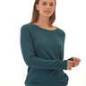 Priscilla Feather Fleece Raglan Sweatshirt Womens Tops Long Shirt Threads 4 Thought 