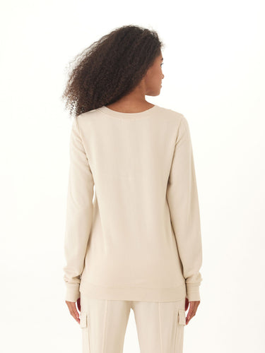 Edwina Feather Fleece V-Neck Pullover Threads 4 Thought 