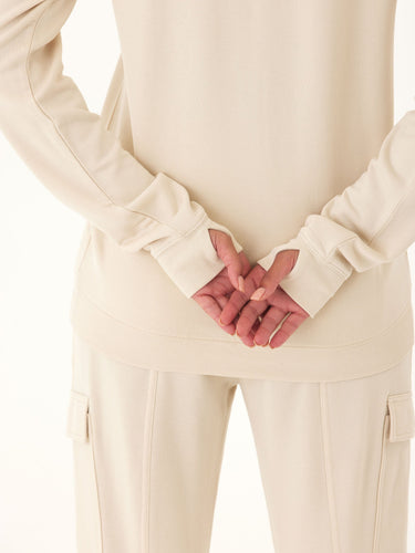 Edwina Feather Fleece V-Neck Pullover Threads 4 Thought