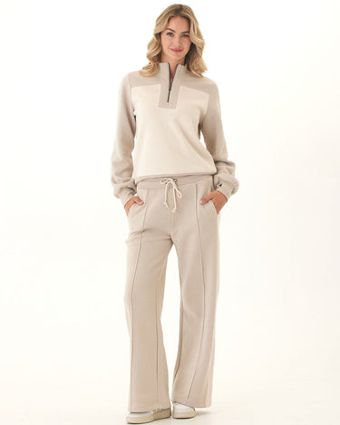 Tricia Triblend Fleece Colorblock Wide Leg Pant Threads 4 Thought 