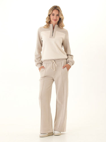 Tricia Triblend Fleece Colorblock Wide Leg Pant Threads 4 Thought 