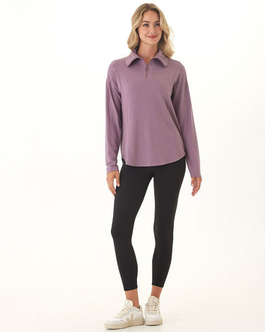 Jenna Feather Fleece Quarter Zip Pullover Threads 4 Thought 