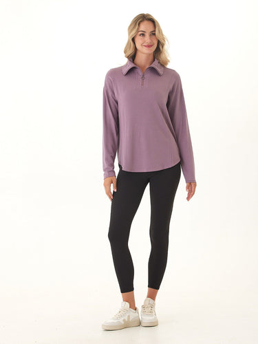 Jenna Feather Fleece Quarter Zip Pullover Threads 4 Thought 