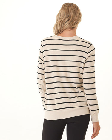 Quincy Feather Fleece Rib Mix Pullover Womens Tops Long Shirt Threads 4 Thought 