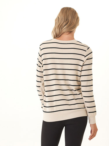 Quincy Feather Fleece Rib Mix Pullover Womens Tops Long Shirt Threads 4 Thought 