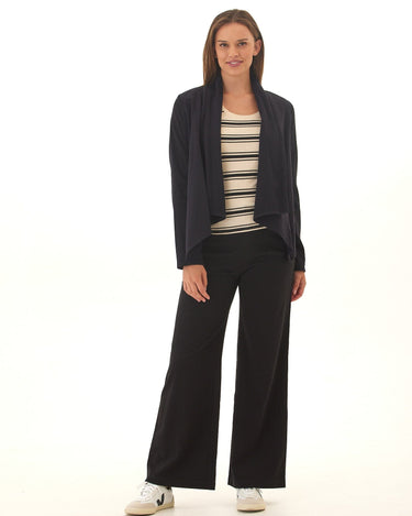 Pamela Rivet Detail Stretch Twill Wide Leg Pant Womens Bottoms Pants Threads 4 Thought 