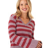 Kiley Summit Stripe Cotton Blend Bell Sleeve Sweater Womens Outerwear Sweater Threads 4 Thought 