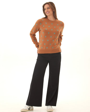 Deandra Polka Dot Cozy Sweater Threads 4 Thought 