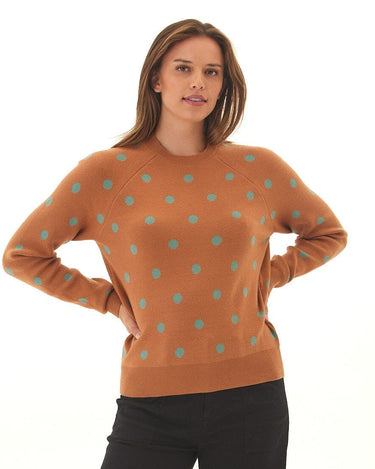 Deandra Polka Dot Cozy Sweater Threads 4 Thought 