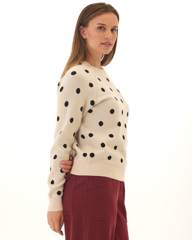 Deandra Polka Dot Cozy Sweater Threads 4 Thought 