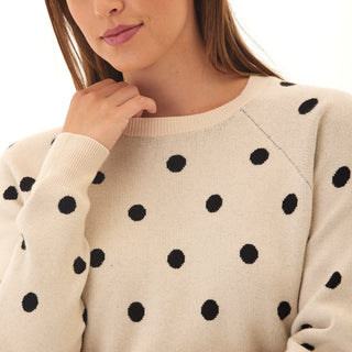 Deandra Polka Dot Cozy Sweater Threads 4 Thought 