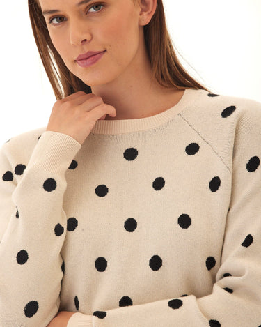 Deandra Polka Dot Cozy Sweater Threads 4 Thought 