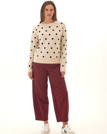 Deandra Polka Dot Cozy Sweater Threads 4 Thought 