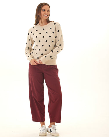 Deandra Polka Dot Cozy Sweater Threads 4 Thought 