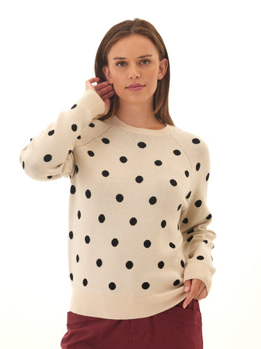 Deandra Polka Dot Cozy Sweater Threads 4 Thought 