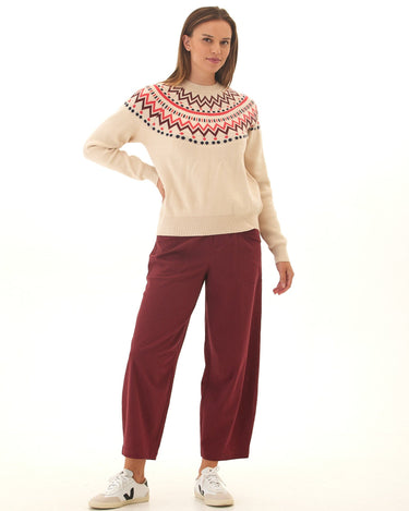 Deandra Fair Isle Cozy Sweater Womens Outerwear Sweater Threads 4 Thought 