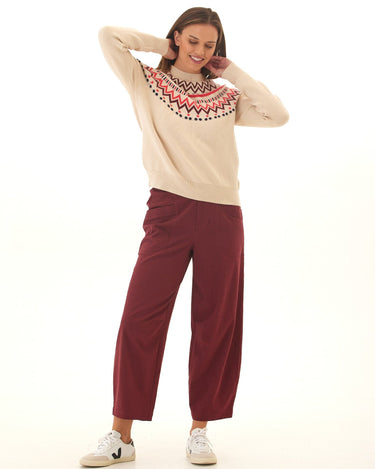 Deandra Fair Isle Cozy Sweater Womens Outerwear Sweater Threads 4 Thought 