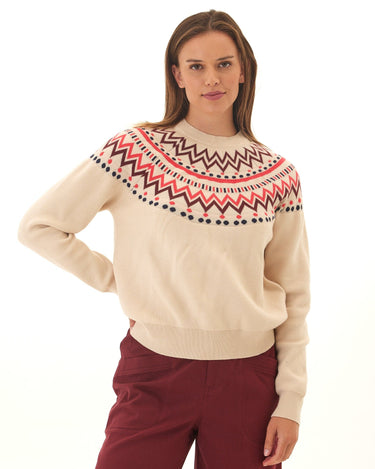 Deandra Fair Isle Cozy Sweater Womens Outerwear Sweater Threads 4 Thought 